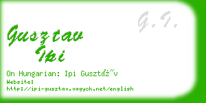 gusztav ipi business card